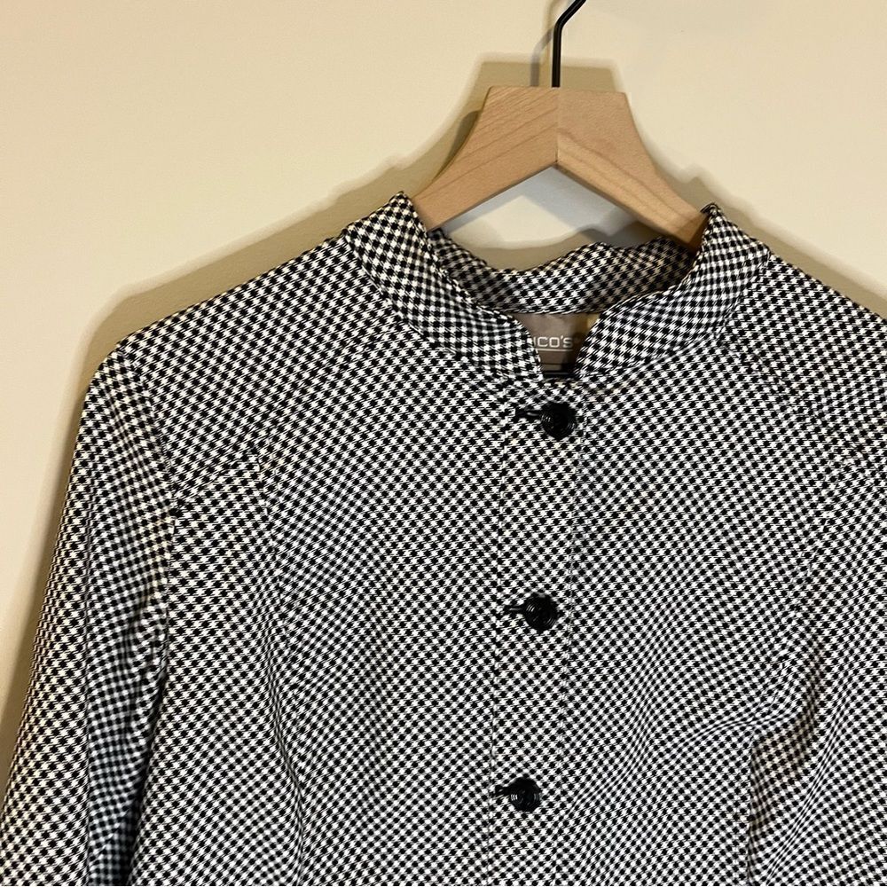 Chicos Houndstooth Stretch Jacket - Picture 7 of 14